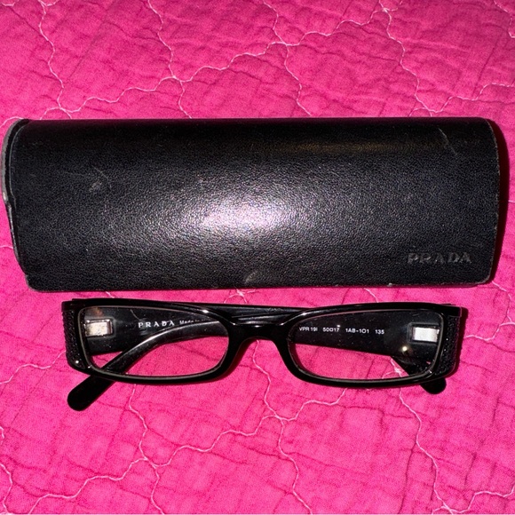 Black Prada frames with Swarovski crystals - Picture 6 of 11